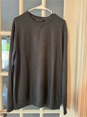 Travis Mathew Charcoal Gray Crewneck Sweatshirt
